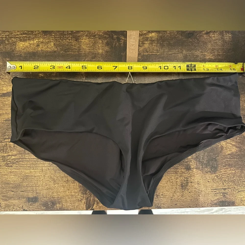 SKIMS Black Hipster Boy Short Swimwear Bikini Bottom Onyx Black L Large